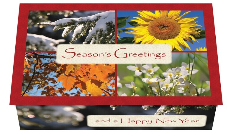 124227 Floral Four Seasons 2 Calendar Card