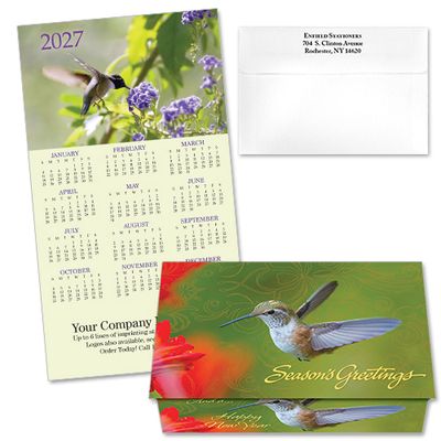 124317 Hummingbirds Calendar Card