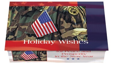 124240 US Armed Forces 2 Calendar Card