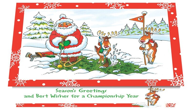 124241 Golf Calendar Card