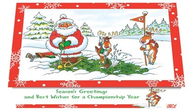 124241 Golf Calendar Card