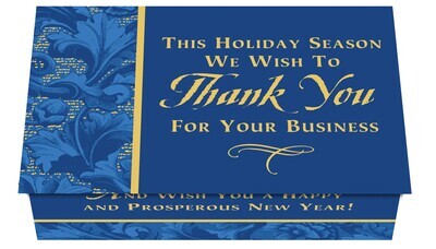 124256 Business Thanks (Blue) Calendar Card