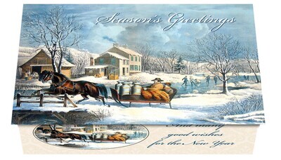 124287 Currier &amp; Ives 4 Calendar Card