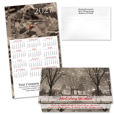 124244 Ladybug Calendar Card