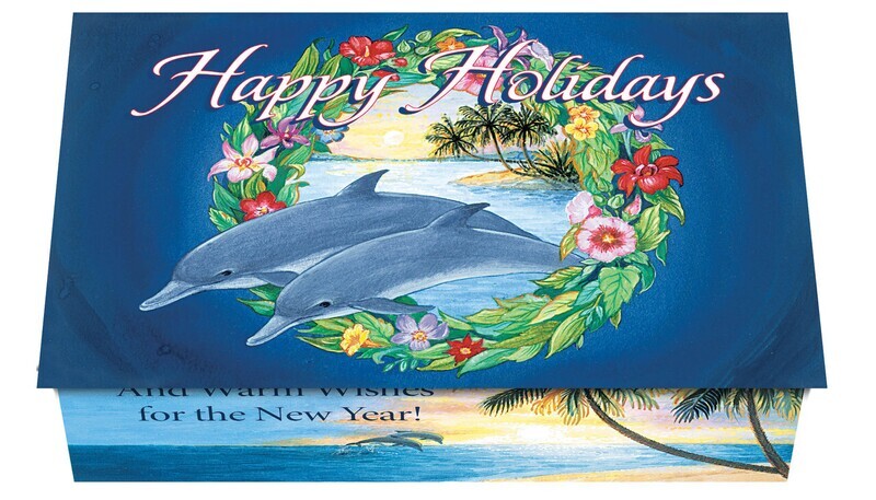 124290 Dolphin Calendar Card