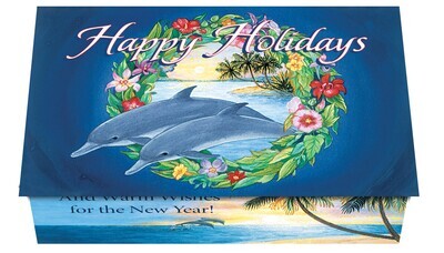 124290 Dolphin Calendar Card