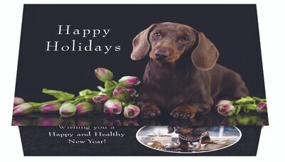 124384 Dachshund Calendar Card