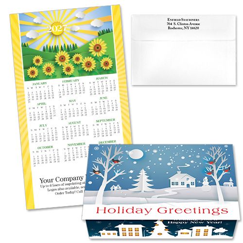 124389 Paper Village Calendar Card