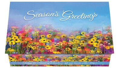 124399 Impressionistic Flowers Calendar Card