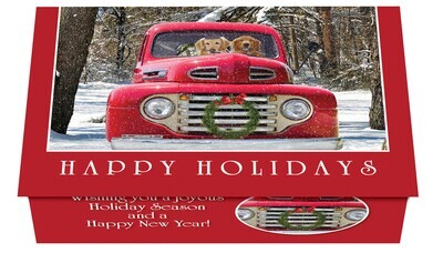 124419 Holiday Dogs In Truck Calendar Card