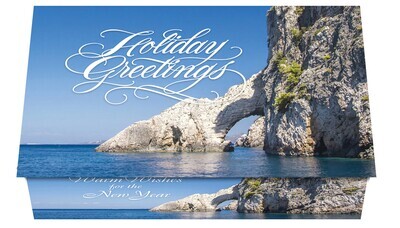124429 Tropical Sea Rock Calendar Card