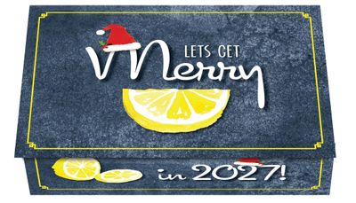 124376 "Lets Get Merry" Calendar Card