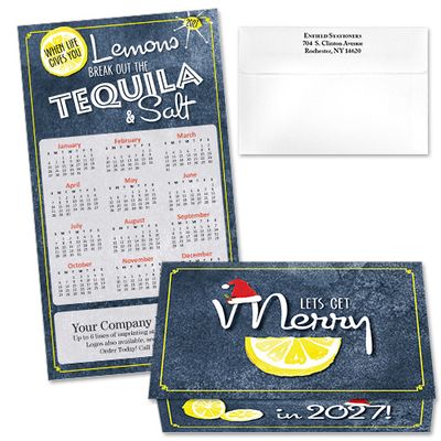 124376 "Lets Get Merry" Calendar Card