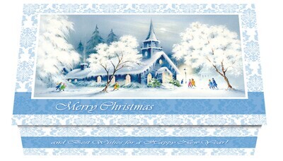 124403 Snowy Church 2 Calendar Card