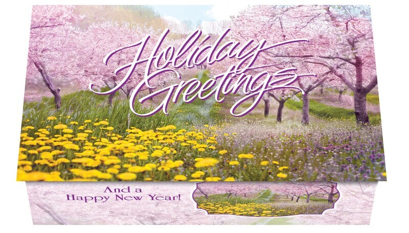 124414 Orchard In Bloom Calendar Card
