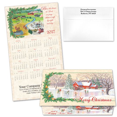 124381 Bless This House 12 Calendar Card