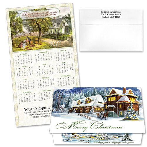 124390 Bless This House 13 Calendar Card