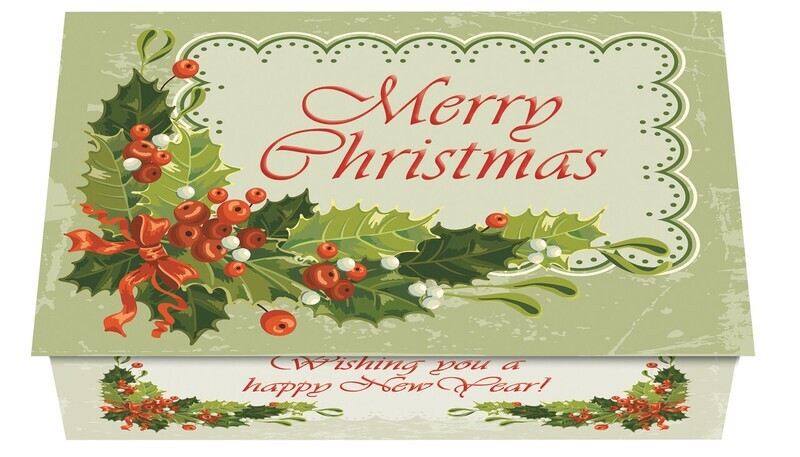124418 Holly Cluster Calendar Card