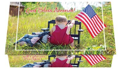 124420 Patriotic Baby Calendar Card