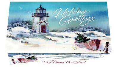 124400 Beachside Lighthouse Calendar Card