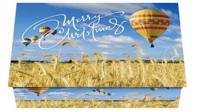 124430 Balloons Over Fields Calendar Card