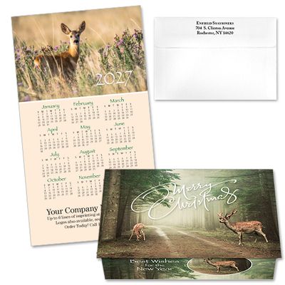 124434 Deer 4 Calendar Card