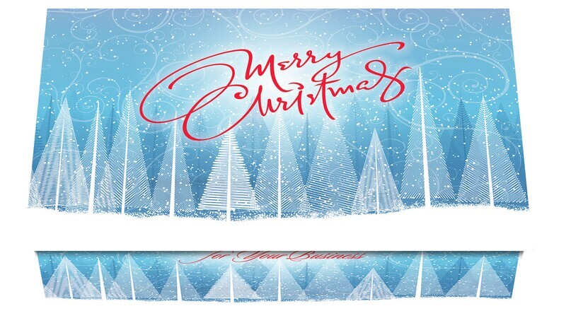 124428 Business Vector Forest Calendar Card