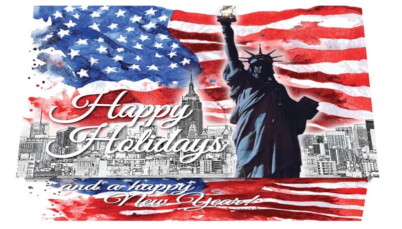124380 Patriotic Graffiti Calendar Card