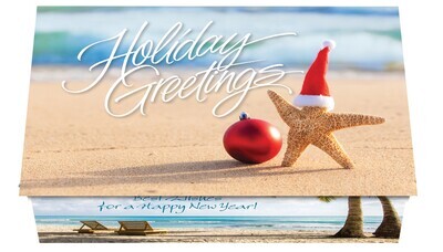 124408 Holiday Starfish Calendar Card