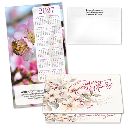 124479 Floral Calendar Card