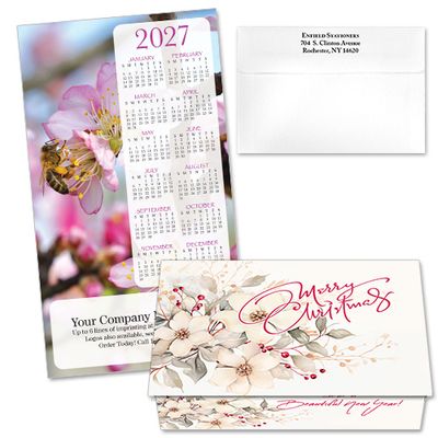 124479 Floral Calendar Card