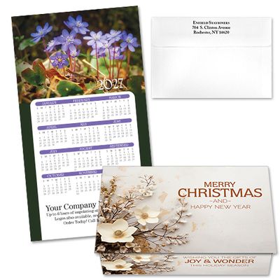 124486 Floral Calendar Card