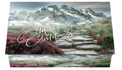 124474 Snowy Mountain Calendar Card