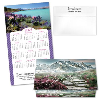 124474 Snowy Mountain Calendar Card