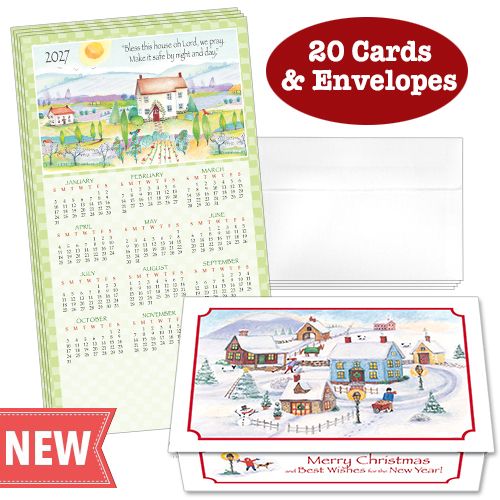 Bless This House 22 Calendar Cards (Pack of 20)