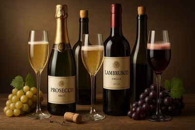 Prosecco and Lambrusco