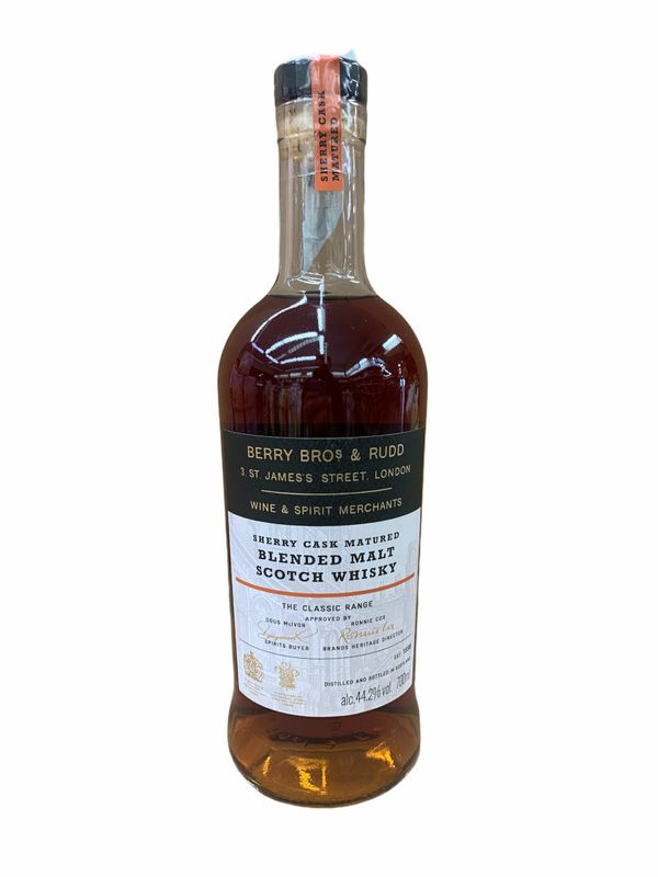 Berry Bros & Rudd Sherry Cask Matured Scotch Whisky 70cl 44,2% Berry Bros & Rudd Sherry Cask Matured Scotch Whisky 70cl 44,2%