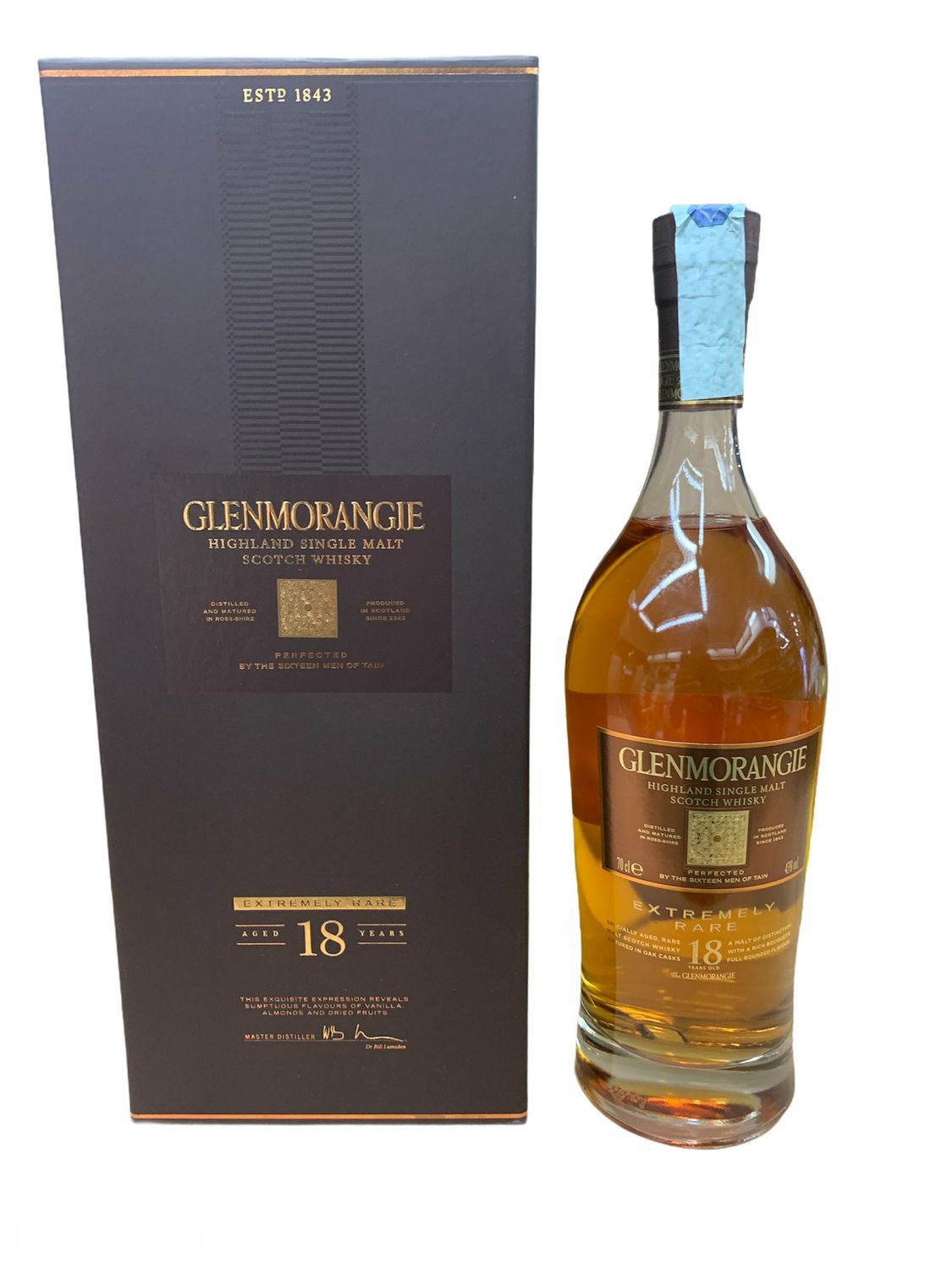 Glenmorangie 18yo Scotch Whisky Extremely Rare 70cl 43% Glenmorangie 18yo Scotch Whisky Extremely Rare 70cl 43%