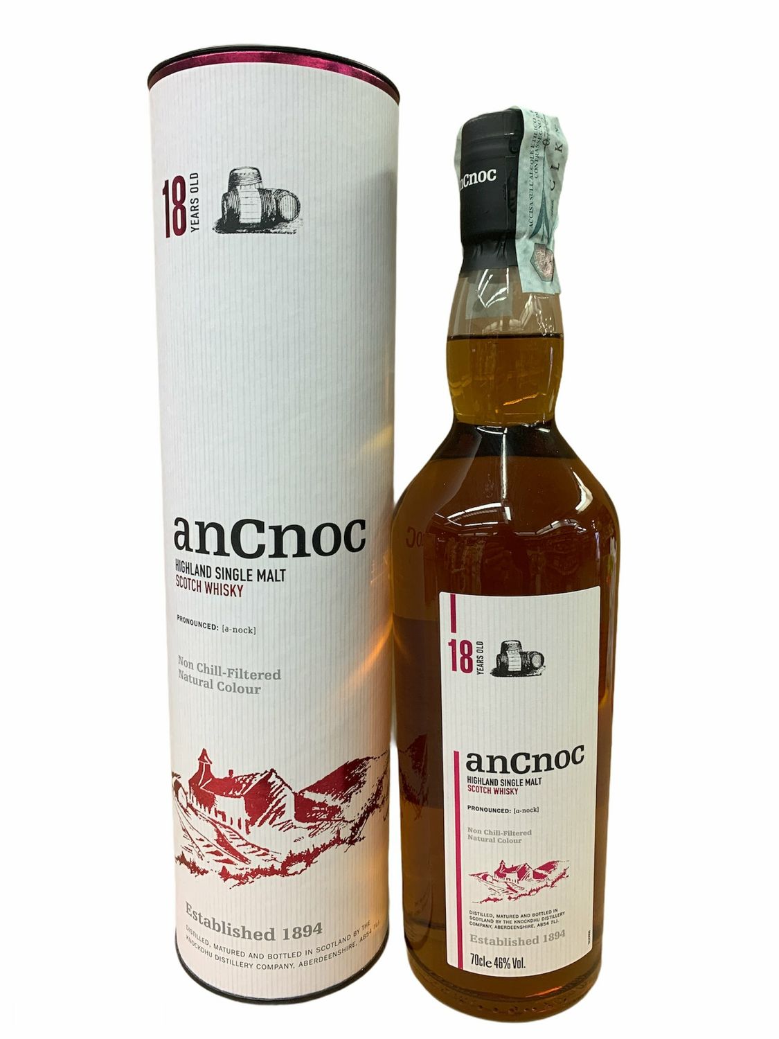 AnCnoc 18yo Scotch Whisky 70cl 46% AnCnoc 18yo Scotch Whisky 70cl 46%