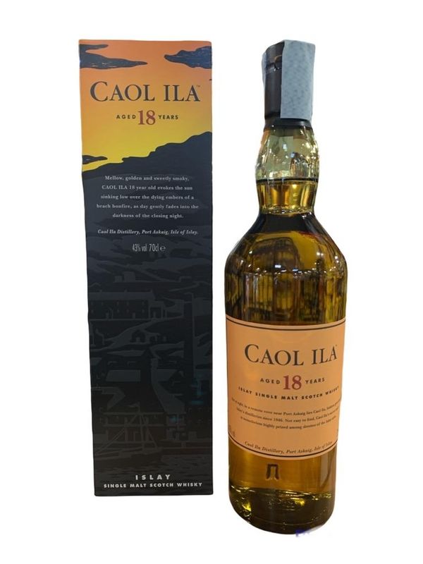 Caol Ila 18yo Scotch Whisky 70cl 43% Caol Ila 18yo Scotch Whisky 70cl 43%