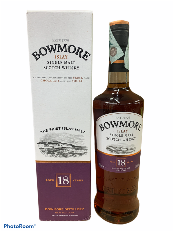 Bowmore 18yo Scotch Whisky 70cl 43% Bowmore 18yo Scotch Whisky 70cl 43%