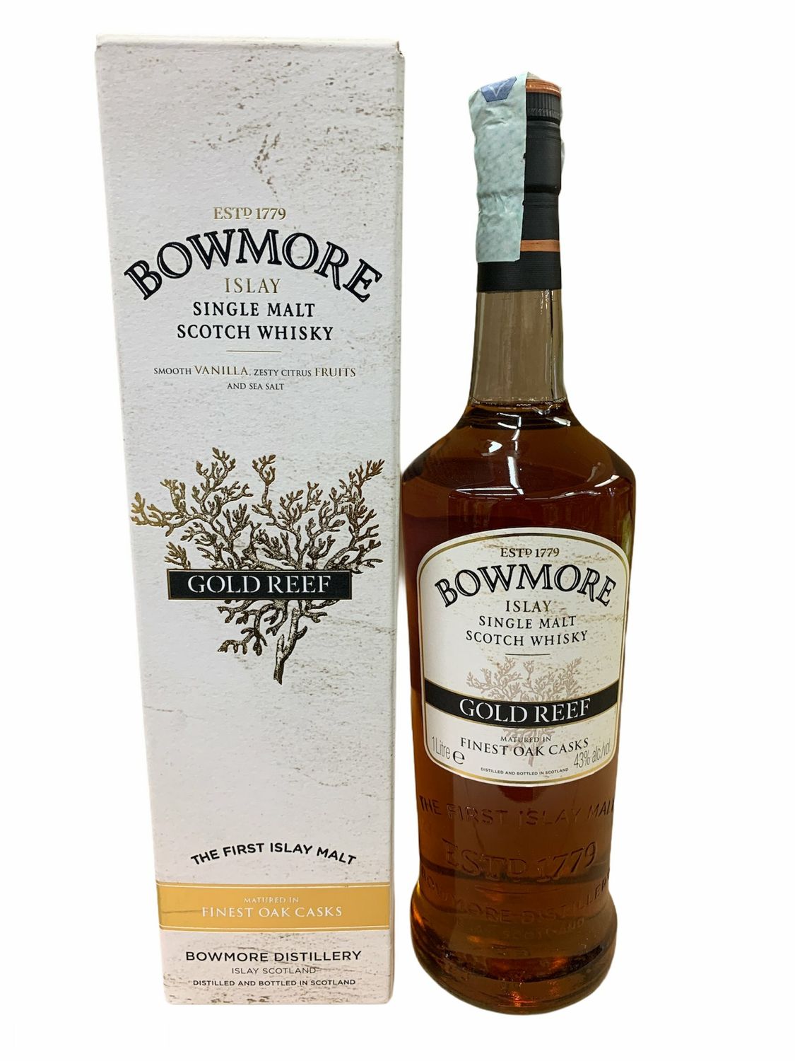 Bowmore Gold Reef Scotch Whisky 100cl 43% Bowmore Gold Reef Scotch Whisky 100cl 43%