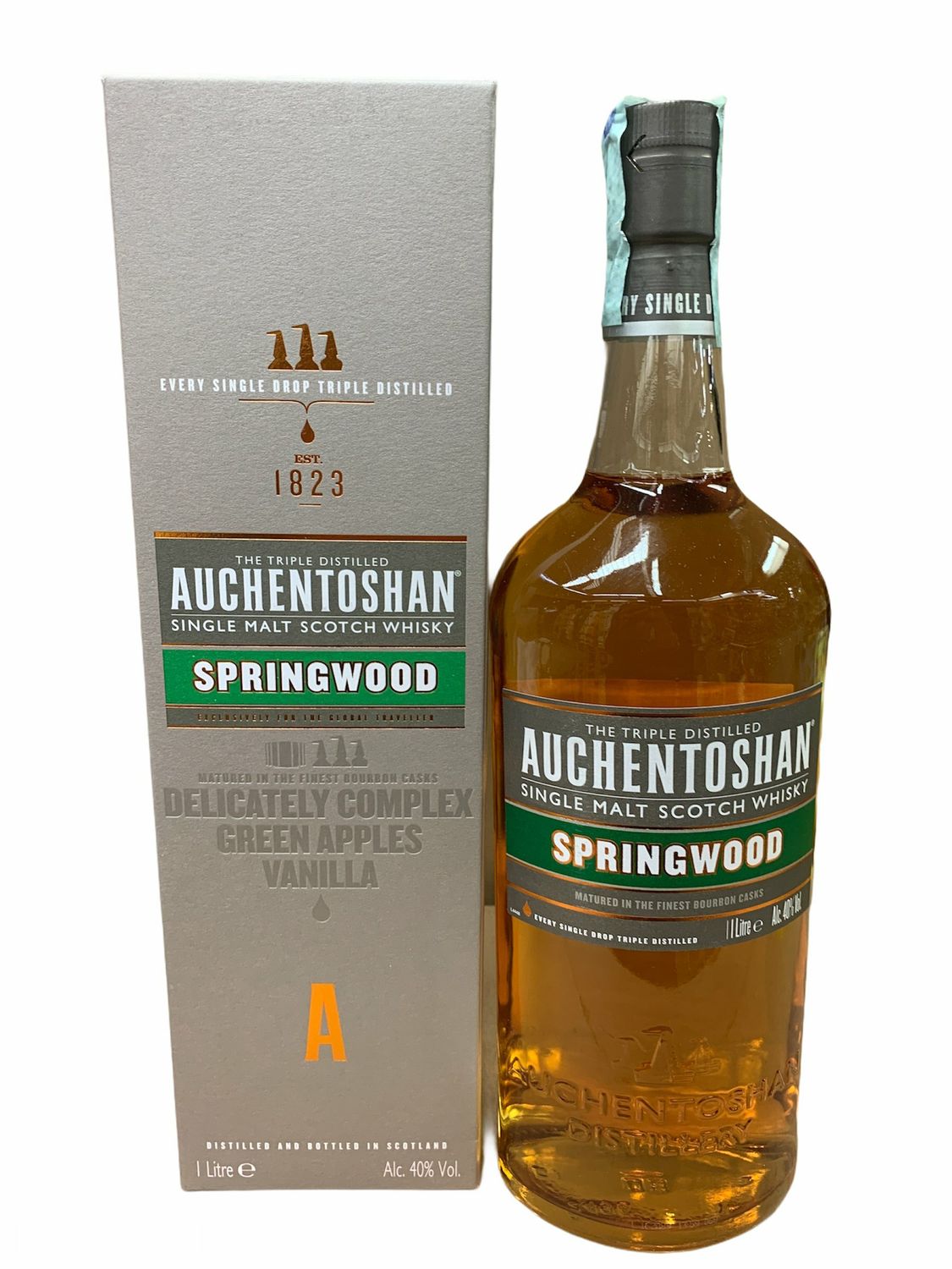 Auchentoshan Springwood Scotch Whisky 100cl 40% Auchentoshan Springwood Scotch Whisky 100cl 40%