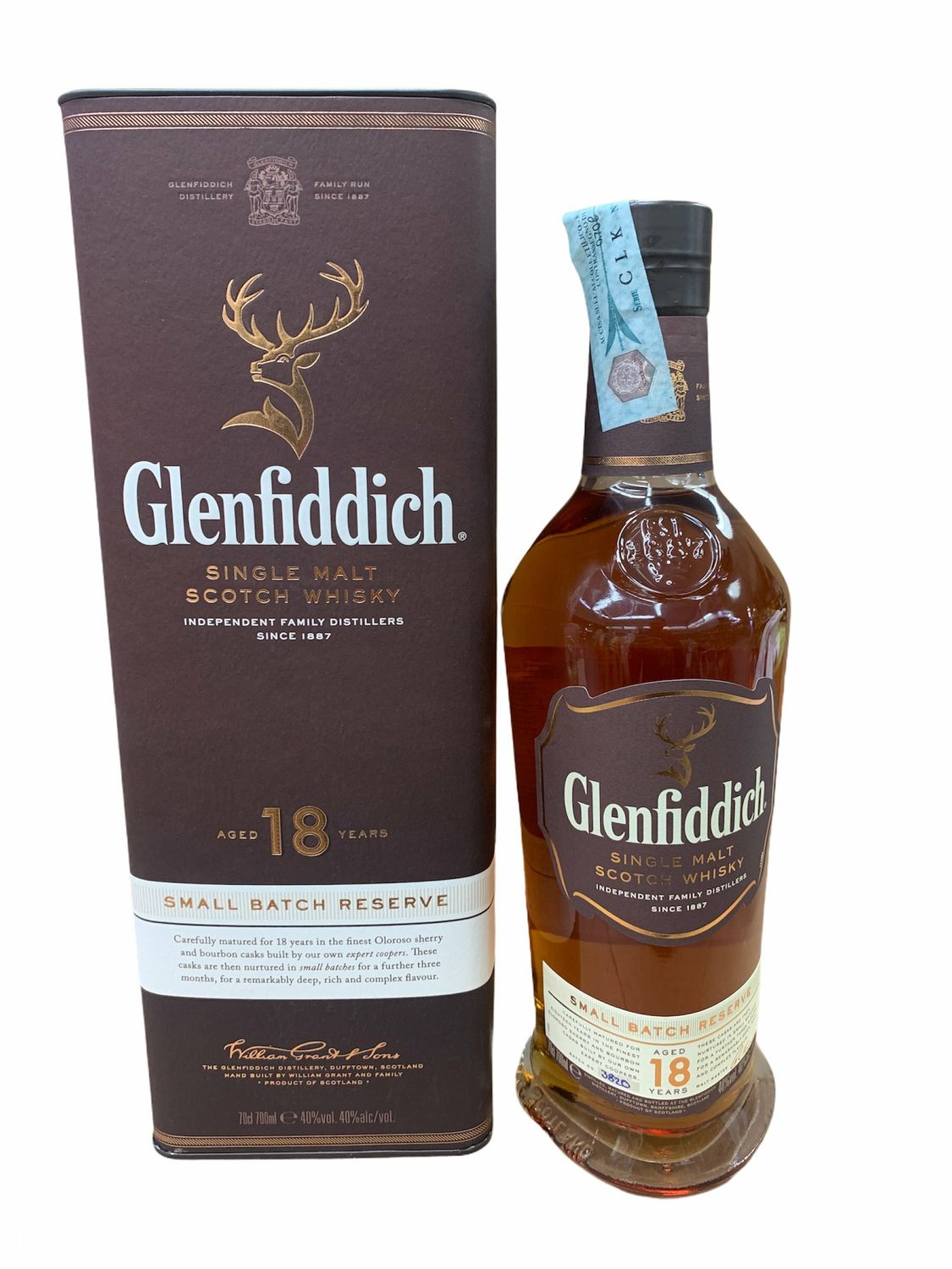 Glenfiddich 18yo Small Batch Scotch Whisky 70cl 40% Glenfiddich 18yo Small Batch Scotch Whisky 70cl 40%