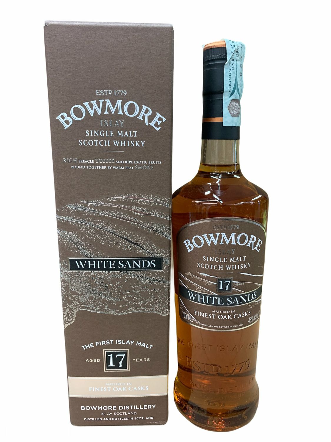 Bowmore 17yo White Sands Scotch Whisky 70cl 43% Bowmore 17yo White Sands Scotch Whisky 70cl 43%