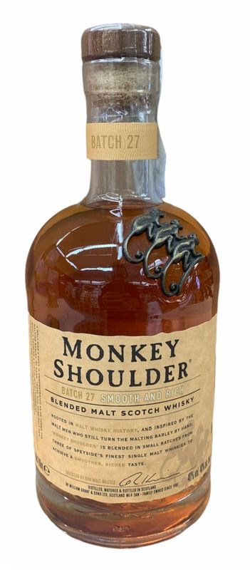 Monkey Shoulder Batch 27 Scotch Whisky 70cl 40% Monkey Shoulder Batch 27 Scotch Whisky 70cl 40%
