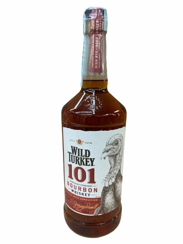 Wild Turkey Kentucky Whiskey 100cl 50,5% (101 Proof) Wild Turkey Kentucky Whiskey 100cl 50,5% (101 Proof)
