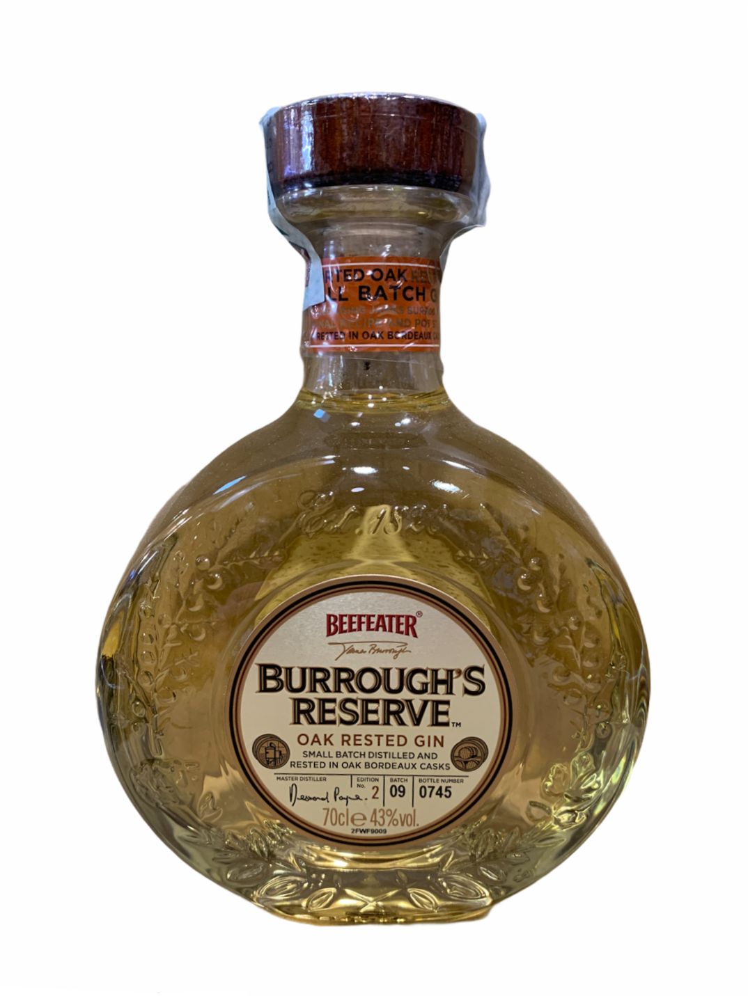 Beefeater Burrough's Reserve Oak Rested Gin 70cl 43% Beefeater Burrough's Reserve Oak Rested Gin 70cl 43%