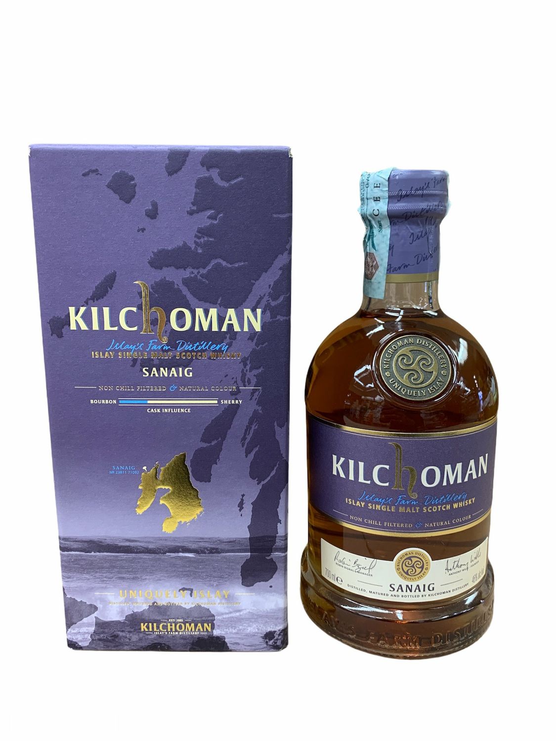 Kilchoman Sanaig Scotch Whisky 70cl 46%
