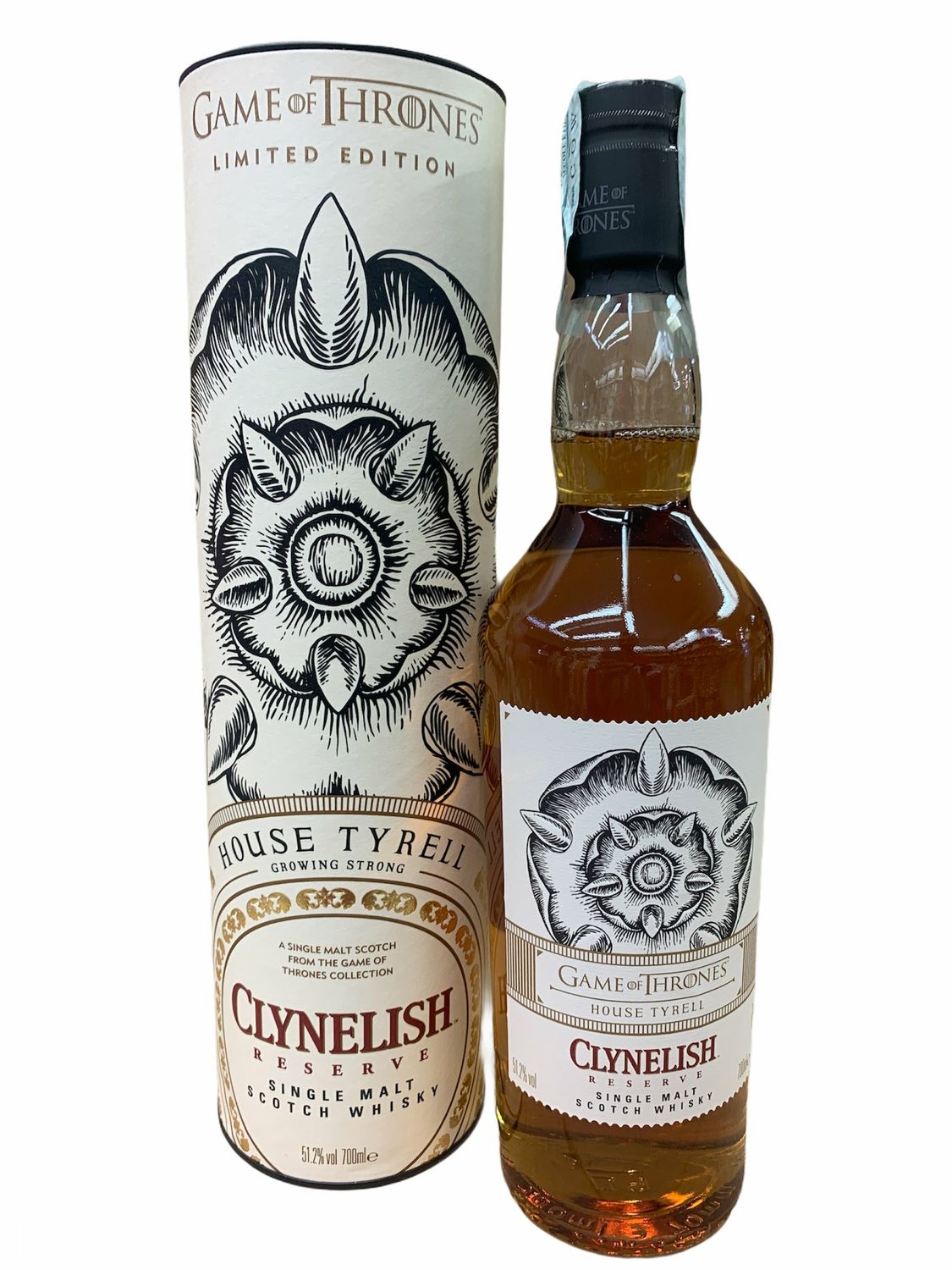 Clynelish Reserve Scotch Whisky -Game of Thrones- Clynelish Reserve Scotch Whisky -Game of Thrones- "House Tyrell" 70cl 51,2%